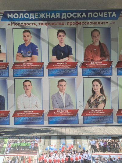 Молодежная доска почета 2023